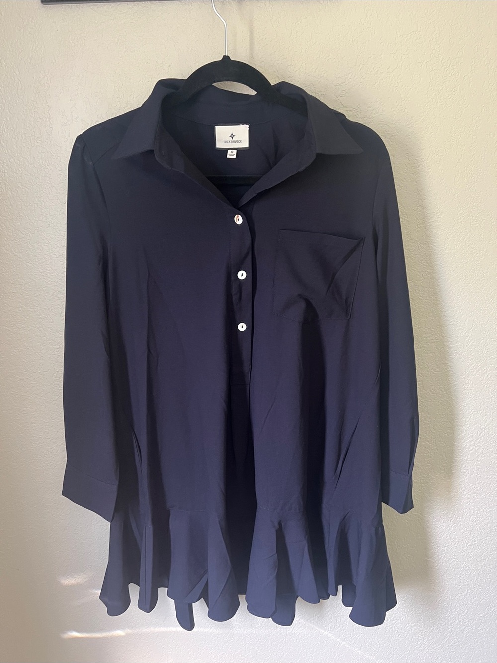 Tuckernuck Navy Long-Sleeve Callahan Dress